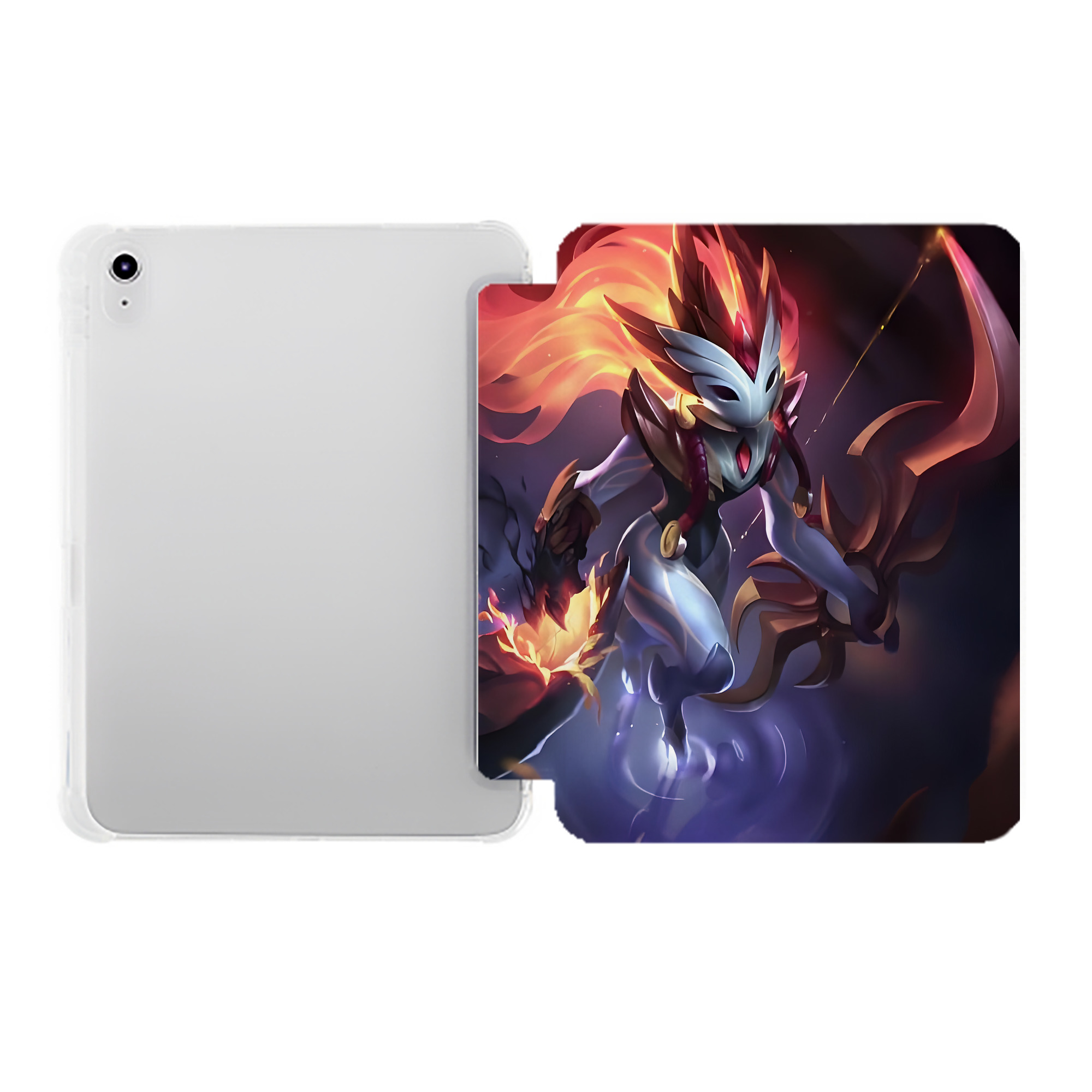 （画像用） リーグ・オブ・レジェンド League of Legends LOL IPad ケース ペン収納付き 三つ折りスタンド PUレザー×シリコン 対応機種9.5/10.5/10.9インチ